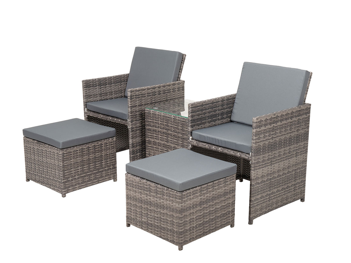 Vicenza rattan cube set 5 piece sale