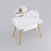 White dressing table with mirror