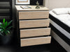 Bardalona 4-Drawer Oak