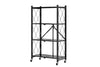 DS BS Foldable 4 Tier Kitchen Trolley Shelving Unit with Wheels