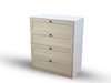 Lonna Steel 4-Drawer Tallboy Yellow