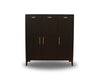 Lonna Steel Shoe Cabinet With Drawers Black