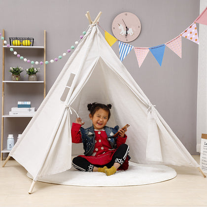 DS BS Kids Natural Cotton Teepee Play Tent