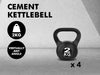 Cement Kettlebell 2KG x 4