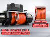 13000lbs Winch Set-Syn. Rope