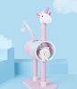 DS BS Cat Tree Tunnel Play Tree House-Unicorn