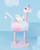 DS BS Cat Tree Tunnel Play Tree House-Unicorn