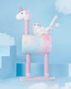 DS BS Cat Tree Tunnel Play Tree House-Unicorn