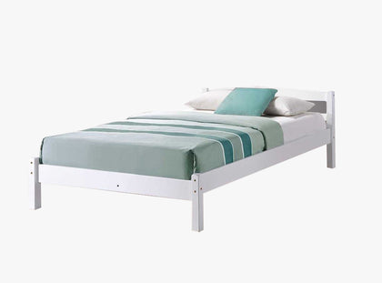 DS Wayford King Single Bed Frame - Wooden White