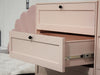 Lonna Steel Tallboy 5-Drawer Pink