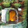 DS BS Miniature Fairy Garden Solar LED Stone Door