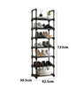 DS BS 7 Tiers Tall Shoe Rack Storage Shelf