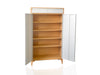 Lonna Steel Shoe Cabinet 2-Door With Drawers White