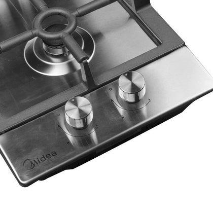 Midea 30cm 2 Burner Gas Hob Stainless Steel 30SB005