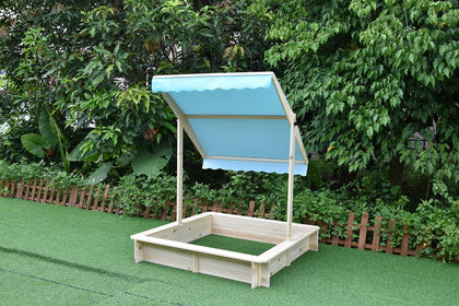 Wooden Sandpit With Canopy Wsb-1150