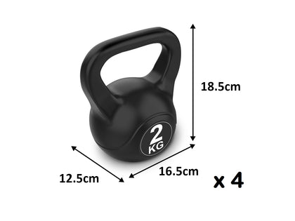 Cement Kettlebell 2KG x 4