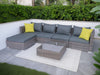 Vicenza Outdoor Corner Set 5 Seater Aluminium frame