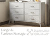 Delani 6 Drawer Chest Grey