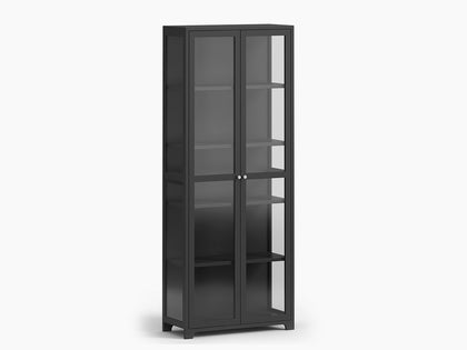 Lonna Steel Display Cabinet 1.8M Black New