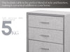 Delani 4 Drawer Chest Grey