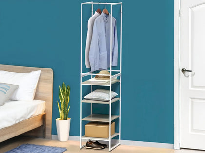 Delani Closet Organizer With Open-Shelf