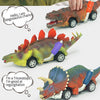 DS BS 6 Pack Pull Back Dinosaur Toys Race Car Set