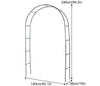 DS BS Metal Garden Arbor Wedding Arch Rack Stand 240cm