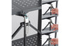 DS BS Foldable 4 Tier Kitchen Trolley Shelving Unit with Wheels