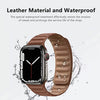 DS BS Full Grain Leather Magnetic Band for Apple Watch Band for 42/44/45MM-White