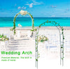 DS BS Metal Garden Arbor Wedding Arch Rack Stand 240cm