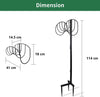 DS BS Manger Style Metal Garden Hose Stand