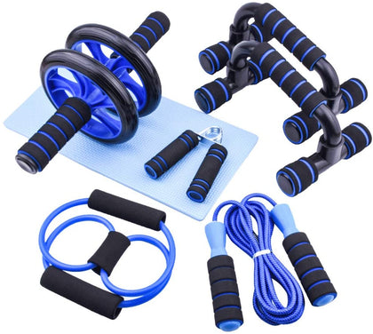 DS BS 5-IN-1 Ab Roller Push UP Home Gym Workout Set