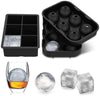 DS BS 3 Pcs Silicone Ice Cube Molds Set