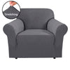 DS BS High Stretch Sofa Couch Slipcover One Seat-Gray