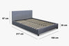 Bass Storage Bed Frame Linen Queen