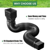 DS BS 153cm Flexible Rain Gutter Downspout Extensions