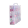 DS BS Nail Polish Organizer 48 Grid Clear Double Side