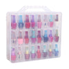 DS BS Nail Polish Organizer 48 Grid Clear Double Side