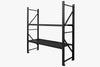 Longspan Shelving 2M - Main Bay 2 Layer Black