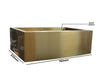 STAINLESS STEEL SINK SINGLE GOLD