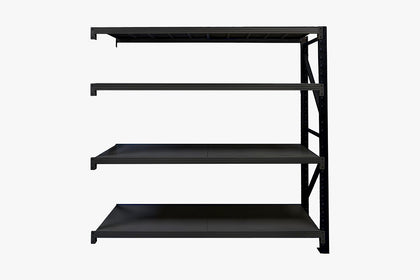 Longspan Shelving 2M - Add-on Bay 4 Layer Black