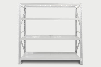 Longspan Shelving 1.5M - Main Bay 4 Layer Grey White