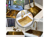 STAINLESS STEEL SINK SINGLE GOLD