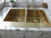 STAINLESS STEEL SINK DOUBLE GOLD