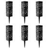 DS BS 6 Pcs Solar Powered LED Garden Lights