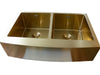 STAINLESS STEEL SINK DOUBLE GOLD