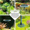 DS BS Outdoor Traditional Resin Garden Bird Bath-Green