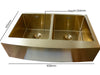 STAINLESS STEEL SINK DOUBLE GOLD