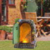 DS BS Miniature Fairy Garden Solar LED Stone Door