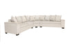 DS NZ made Ella corner sofa Kido marble & Islington pattern cushions(Michigan)